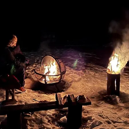 Cozy Arctic Lakeside With Private Sauna