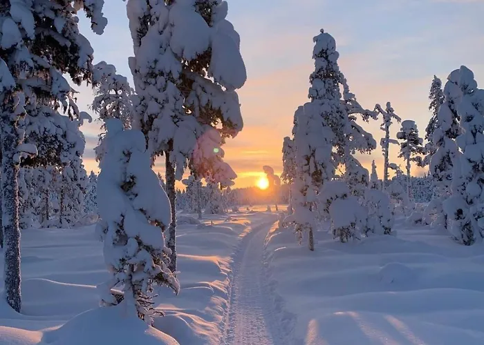 度假居 Cozy Arctic Lakeside With Private Sauna *