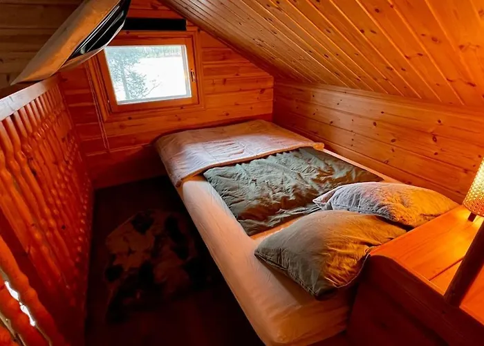 Cozy Arctic Lakeside With Private Sauna 度假居